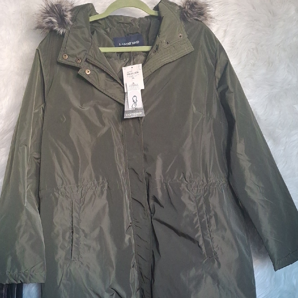 Lands' End Women's Green Ski Jacket